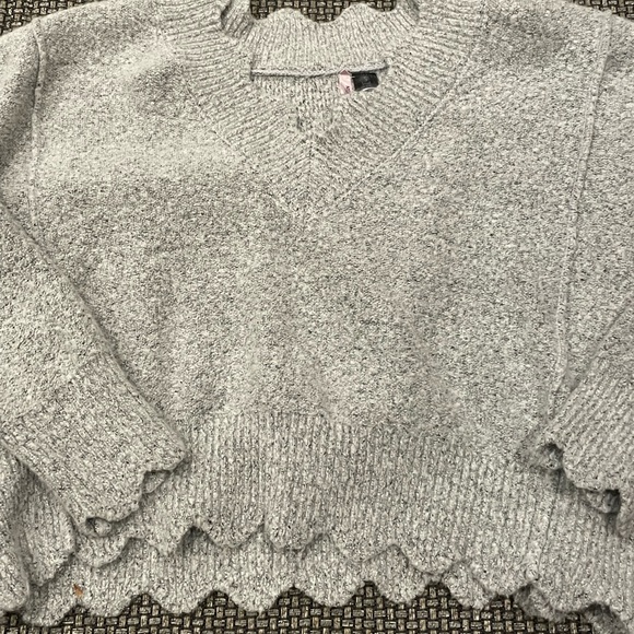 Grey Ruffle Sweater - Picture 5 of 5